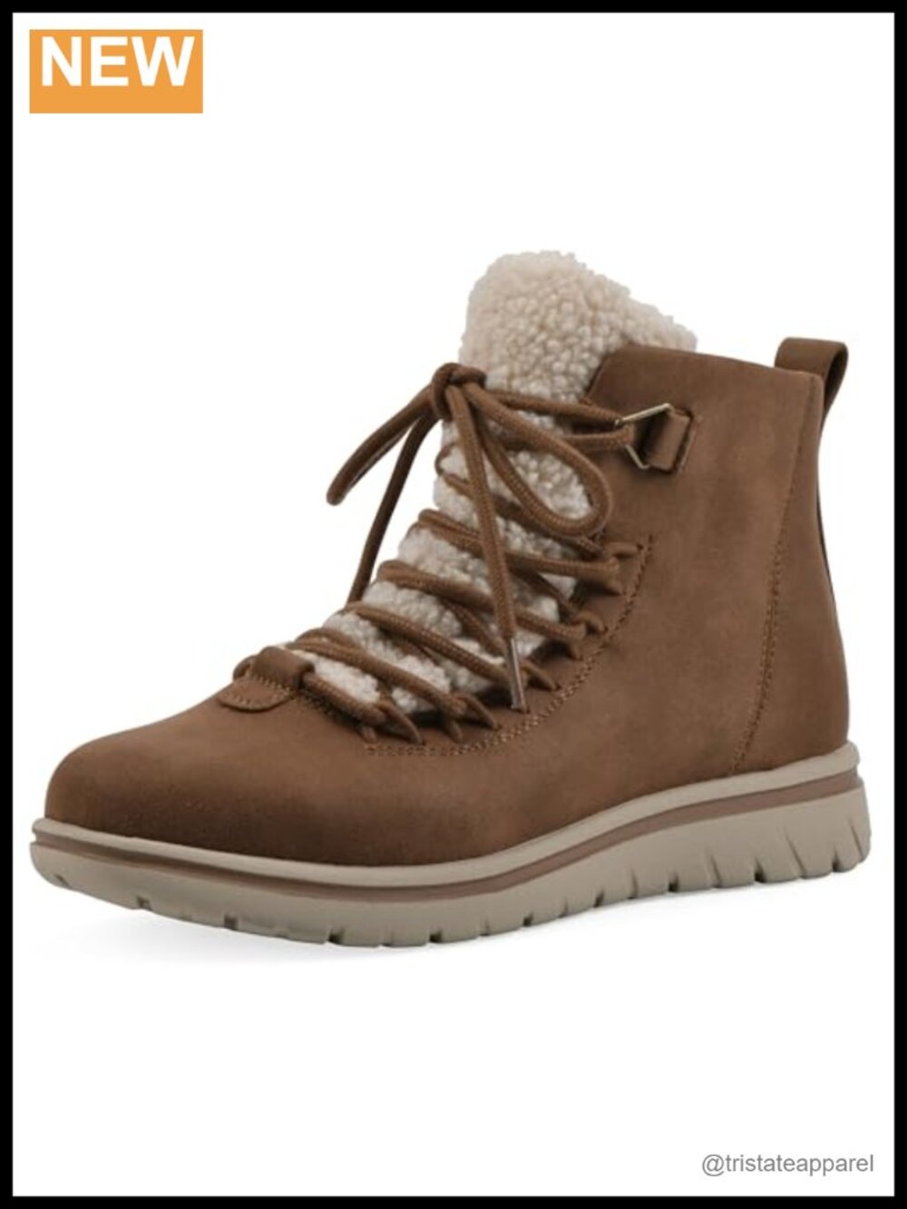 CLIFFS BY WHITE MOUNTAIN Women's Happiest Cushioned Lace-Up Ankle Bootie